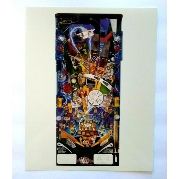No Good Gofers Pinball Photo Original NOS Promo Playfield View 1997 Vintage - Picture 1 of 3